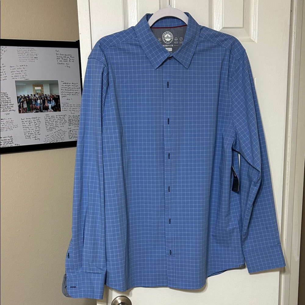 Classic Blue Grid Men's Shirt